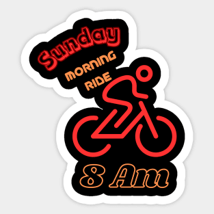 Morning Ride Sticker